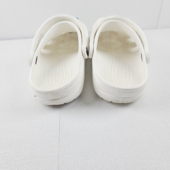 Crocs Women's Classic White Perforated Back Strap Slip-On Casual Clogs Size US 9 - Picture 4 of 9